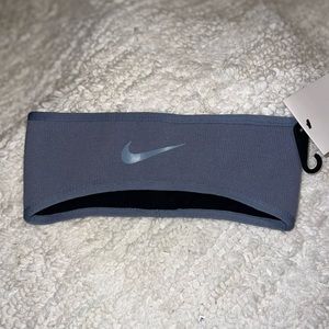 Nike Blue-Gray Reflective Swoosh Fleece-Lined Headband/Winter Headband NWOT